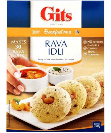 GITS Rava Idli Mix 500G | Instant Breakfast Mix | South Indian Breakfast | Brown Rava Idli Snack | Indian Origin (Pack of 2) - Buy Online on GoSupps.com