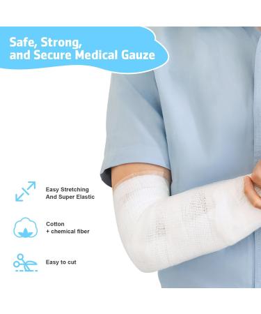 Buy Healeved 24 Individually Wrapped Gauze Rolls - Flexible Fabric Medical Bandages for First Aid | International Shipping - Buy Online on GoSupps.com
