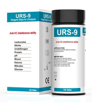 Fowybe Urine Analysis Test Strips - 100 Keto Strips | 9 Parameter Urine Test for Quick Ketosis Results in Low-Carb Diets - Buy Online on GoSupps.com