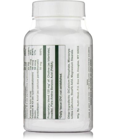 B-Complex 90 Tablets - Nutri West | Essential B Vitamins Supplement - Buy Online on GoSupps.com