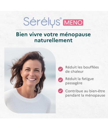 Serelys MENO Dietary supplement with cytoplasmic extracts of Swedish pollen and vitamin E that reduce hot flashes and transient fatigue - 30 vegetable capsules 1 month - Buy Online on GoSupps.com