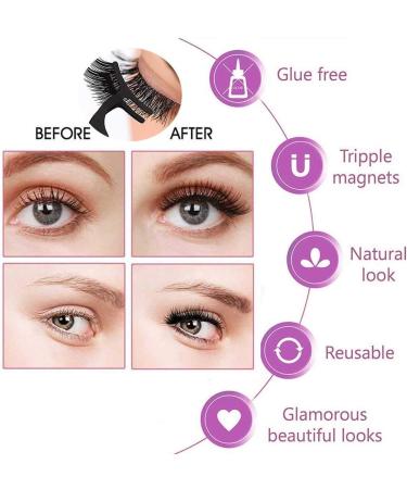 Magnetic Eyeliner and Lashes Kit 2019 New Invention (1 Pair) - Buy Online on GoSupps.com