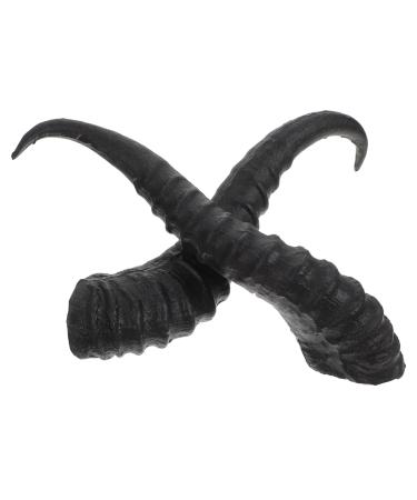 GAROZATION 1 Pair DIY Croissant Hair Accessories Plastic Sheep Horns Plastic Horns for DIY Headband Costume DIY Horns Costume Props Cosplay Party Supplies Props for Halloween Party