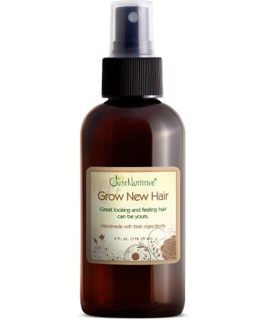 Grow New Hair Treatment | Hair Regrowth Oil | Natural Hair Care | Hair Growth Treatment For Men and Women | Just Nutritive | 4 Oz