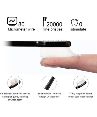 BREVI Premium Nano Toothbrush 4 Pack | Ultra-fine Soft Bristles for Sensitive Gums | Nordic-Inspired Design - Buy Online on GoSupps.com