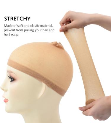 Yamel Nude Stocking Wig Caps - 4 Pack Stretchy Nylon Caps for Women - Buy Online on GoSupps.com