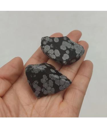 1pc 20-30mm Natural Snowflake Obsidian Raw Stone Rough Quartz Crystal Gemstone Mineral Specimen Home Decoration 2-3cm 1pc Random Snowflake Obsidian - Buy Online on GoSupps.com