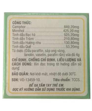 Golden Star Balm Big Size - 10g Aromatic Balsam from Vietnam | International Shipping Available - Buy Online on GoSupps.com