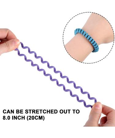 10 Pack Spiral Hair Ties - Coil Hair Ties for All Hair Types - Phone Cord Hair Rings - Ponytail Holders in 10 Colors - Buy Online on GoSupps.com