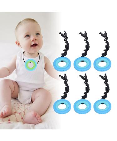 10PCS Kids Chewing Pendant Chew Sensory Necklace - Dark Blue | Silicone Teething Pain Relief for Children - Low Temp Resistant - Buy Online on GoSupps.com