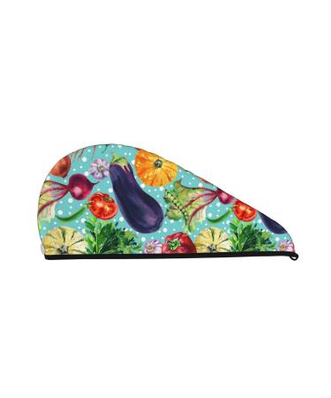 Vegetable Microfiber Hair Towel Soft Super Absorbent Hair Towel Wrap for Women Coral Velvet Quick Dry Hair Cap for Long Curly and Thick Hair