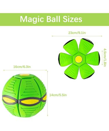 UFO Magical Flying Saucer Ball - Frisbee Dog Toys for Training & Play | Green - Buy Online on GoSupps.com