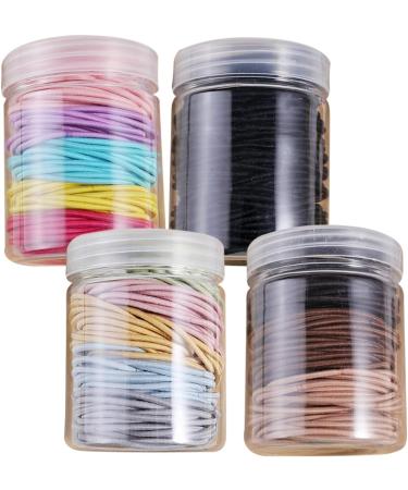minkissy 12 Boxes Hair Elastics Hair Bands Strong Hair Bands Hair Holder Elastic Hair Rings Hair Elastic Ropes Pigtail Band Curly Hair Ties Nylon Hair Bands Miss 4 Piece Set Seamless - Buy Online on GoSupps.com