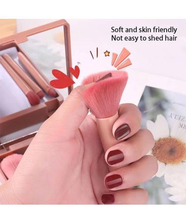 Travel Makeup Brushes Set Portable Make Up Brush Kit Small Complete Function Cosmetic Brushes Set for Foundation Powder Blush - Buy Online on GoSupps.com