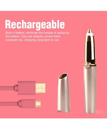 Rechargeable Eyebrow Hair Remover - Painless Trimmer & Epilator with Light for Face & Lips - Buy Online on GoSupps.com