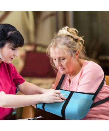 Adjustable Arm Sling with Waist Strap - Shoulder Immobilizer for Injury Support & Fractured Bones - Left & Right Arm - Buy Online on GoSupps.com