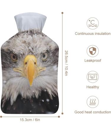 Snowy Bird Hot Water Bottle with Plush Cover | Hand Warmer for Adults & Children - 26.5x15.3cm | International Shipping Available - Buy Online on GoSupps.com