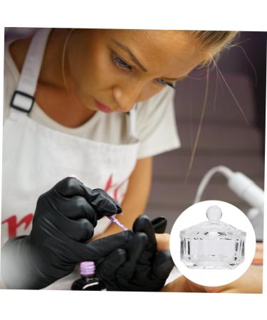minkissy Nails nail art crystal c glass containers with lids nail dappen c nails glass jar Dappen Dish Bowl acrylic powder dish terrarium nail art tool nail art cs manicure washing Art - Buy Online on GoSupps.com