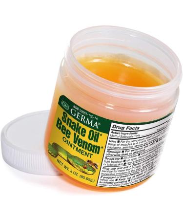 Germa Snake Oil and Bee Venom Analgesic Ointment / Pomada Aceite de Vibora & Veneno de Abeja Analgesico - 3oz. Pack of 3 - Buy Online on GoSupps.com