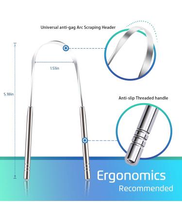 5PCS Medical Grade Tongue Scraper Set - BPA-Free, Great for Oral Care, Reduce Bad Breath - Adults and Kids - Buy Online on GoSupps.com