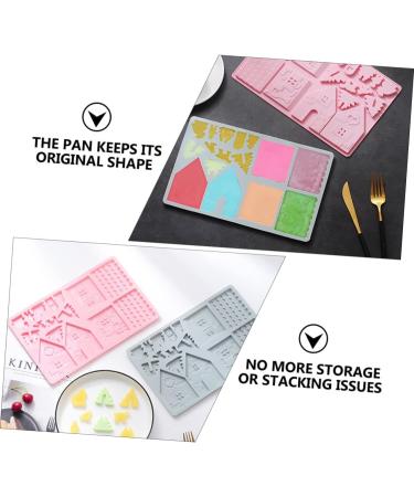 Cabilock Gingerbread House Mould 6 Pcs Cake Baking Tools Silicone Molds Candy Making Form Silicone Baking Mold Dessert Household - Buy Online on GoSupps.com