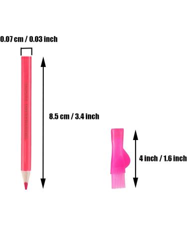 3-Piece Sewing Fabric Pencils Set - Water Soluble Tailor Marking Tools with Brush Cap (White, Blue, Red) - Buy Online on GoSupps.com