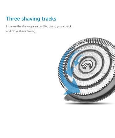 HQ9 Replacement Heads for Philips Norelco Shaver HQ9 Speedxl Series - 3 Pack - Buy Online on GoSupps.com