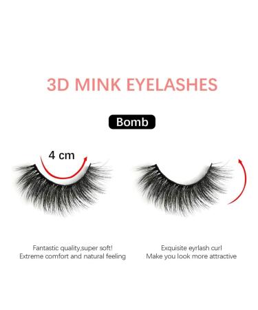 Luxury Cruelty Free Eyelashes Set with Rose Gold Applicator - Bomb Style (5 pairs) - Buy Online on GoSupps.com