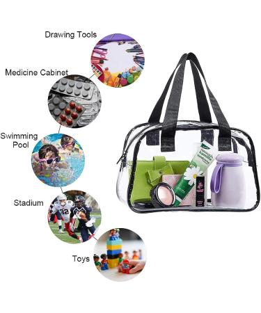 Eland Clear Tote Bag Stadium Approved - Mini Clear Purse for Gym, Work, Travel or Concert - Buy Online on GoSupps.com