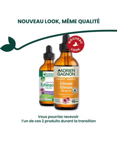 Adrien Gagnon - Echinacea Extra Strength - Relieves Cold Symptoms and Sore Throats - (110 ml) - Buy Online on GoSupps.com