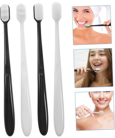 Minkissy 4 Piece Soft Travel Toothbrush Set - Super Soft Bristle Gentle on Gums Wear-Resistant Toothbrushes for Healthy Smiles - International Shipping Available - Buy Online on GoSupps.com