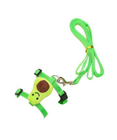 Luojuny rabbit traction line firm towing adjustable pineapple doll pet cat rabbit chest strap traction rope kit pet requirement green s s green