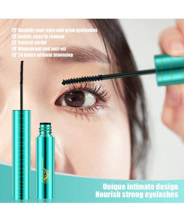 2pcs Waterproof 4D Fiber Lash Mascara Set - Long Lasting & Smudge-Proof with 360 Brush - Black - Buy Online on GoSupps.com