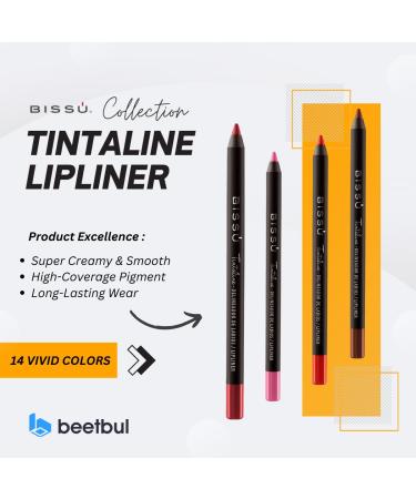 Shop Biss Tintaline Lipliner | 14 Vivid Waterproof Colors - High-Coverage & Long-Lasting Pigmentation - Buy Online on GoSupps.com