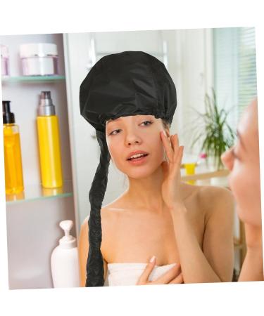Healeved 2pcs Dry Hair Cap Portable Conditioning Hats Cap for Curly Delicate Hats Caps Black 190t - Buy Online on GoSupps.com