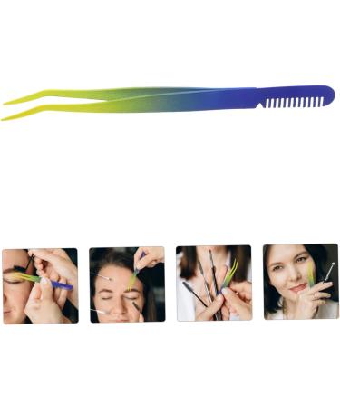 Minkissy 2 in 1 Eyebrow Tweezer & Eyelash Clip Tool - Pink Scissors for Eyebrow Grooming & False Lashes - Precision Steel Hair Puller - Buy Online on GoSupps.com