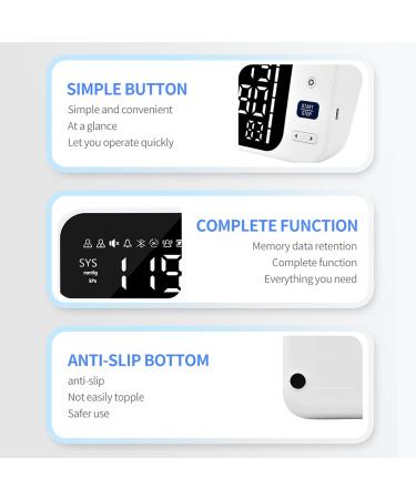 UK Approved Blood Pressure Monitor with Large Cuff | Upper Arm BP Machine for Home Use | Heart Rate & Hypertension Monitor | LCD Display - 22-36cm - Buy Online on GoSupps.com
