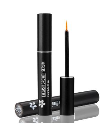 Lash Serum - 5ml Eyelash Growth Serum Advanced Lash Enhancing Treatment for Eyelash Growth Thickness Stronger Healthier Lashes & Brows Vegan & Cruelty-Free Black - Buy Online on GoSupps.com