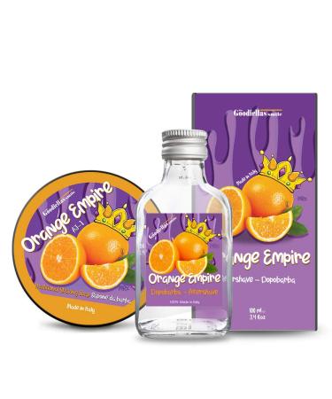 THE GOODFELLAS' SMILE Duo Set Orange Empire. Shaving Soap and Aftershave 250 ml