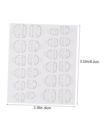 FOMIYES 20 Sheets nail stickers Label invisible sticker nails waterproof stickers plastic Adhesive nail adhesive press on sticky tabs nail stickers high viscosity double sided tape - Buy Online on GoSupps.com