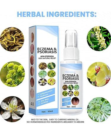 Title: BEESO Melllop Herbal Psoriasis Relief Spray - 5pcs Pack for Itchy Skin Rejuvenation - Buy Online on GoSupps.com