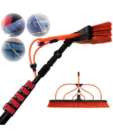 Outdoor Window Cleaning Brush Extendable Cleaner Conservatory Roof Water Fed Telesbrush Window Cleaning Pole Suitable for Photovoltaic Panel Cleaning Trucks Windows/12Ft/3.6 30Ft/9M