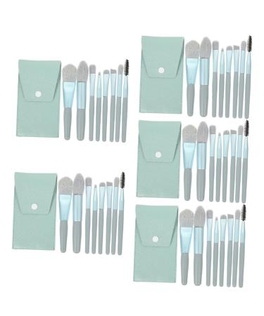 POPETPOP 5 Sets Travel Makeup Brushes Girls Brush for Makeup Women Makeup Supplies Cosmetic Brush Powder Applicator Ladies Suits Beauty Make up Brush Pu Cosmetics Miss Portable