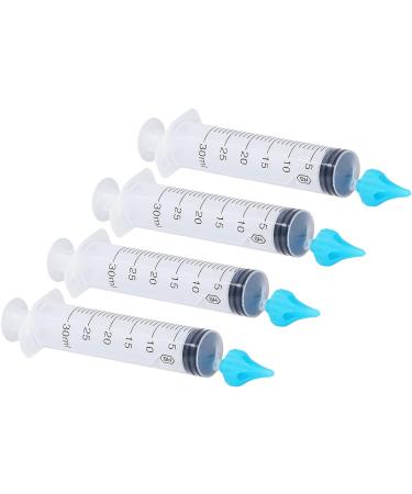 Portable Ear Irrigation Syringe Set - 4pcs Flared Head Soft Tip 20ml 30ml - Buy Online on GoSupps.com