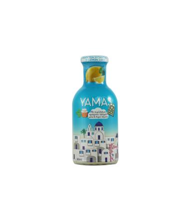 Yamas Honey & Lemon Iced Green Tea - A Refreshing Low-Calorie Drink in a 360ml Premium Glass Bottle - Gluten-Free and Suitable for Vegetarians