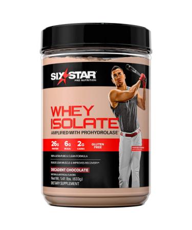 Whey Protein Isolate  Six Star 100 Whey Isolate Protein Powder  Whey Protein Powder for Muscle Gain  Post Workout Muscle Recovery  Muscle Builder  Chocolate Protein Powder (20 Servings)