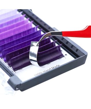 Ombre Purple Colored Eyelash Extensions 14mm D Curl Easy Fan 0.07mm | Gradient Colored Lashes for Volume | Self Shadow Premade Lash - Buy Online on GoSupps.com