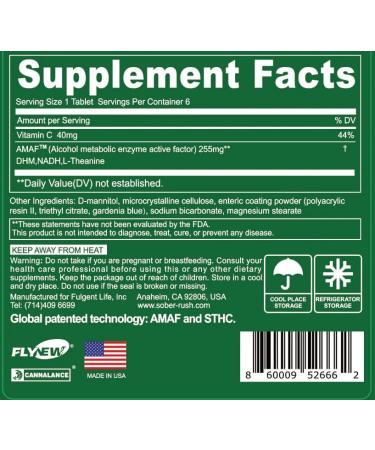 Anytime You Take: Morning Recovery & Liver Health Support - NADH Patented Formula (6 Servings) - Party Smart Essentials for International Shipping - Buy Online on GoSupps.com