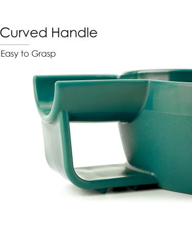 LinkidiA Green Plastic Shaving Bowl - Non-Slip Handle Large Capacity Easy Foam Grooves for Men | International Shipping - Buy Online on GoSupps.com