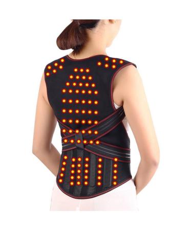 Back Brace 108pcs Magnets Full Back Lumbar Support Belt Self-Heating Waist Back Brace Posture Corrector Corset Vest Back Pain Relief